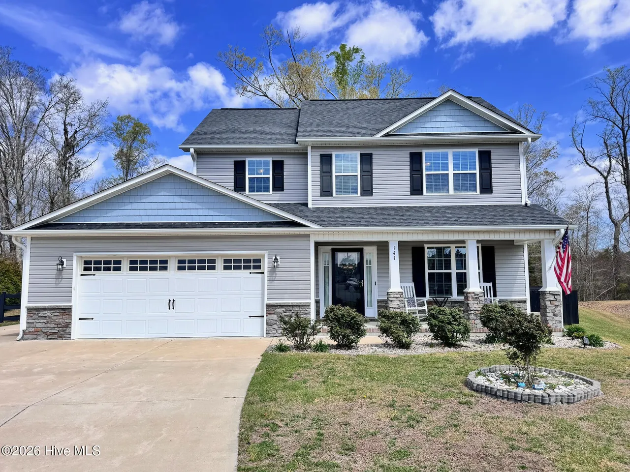 Front exterior of 141 Waterford Way in Maysville, North Carolina