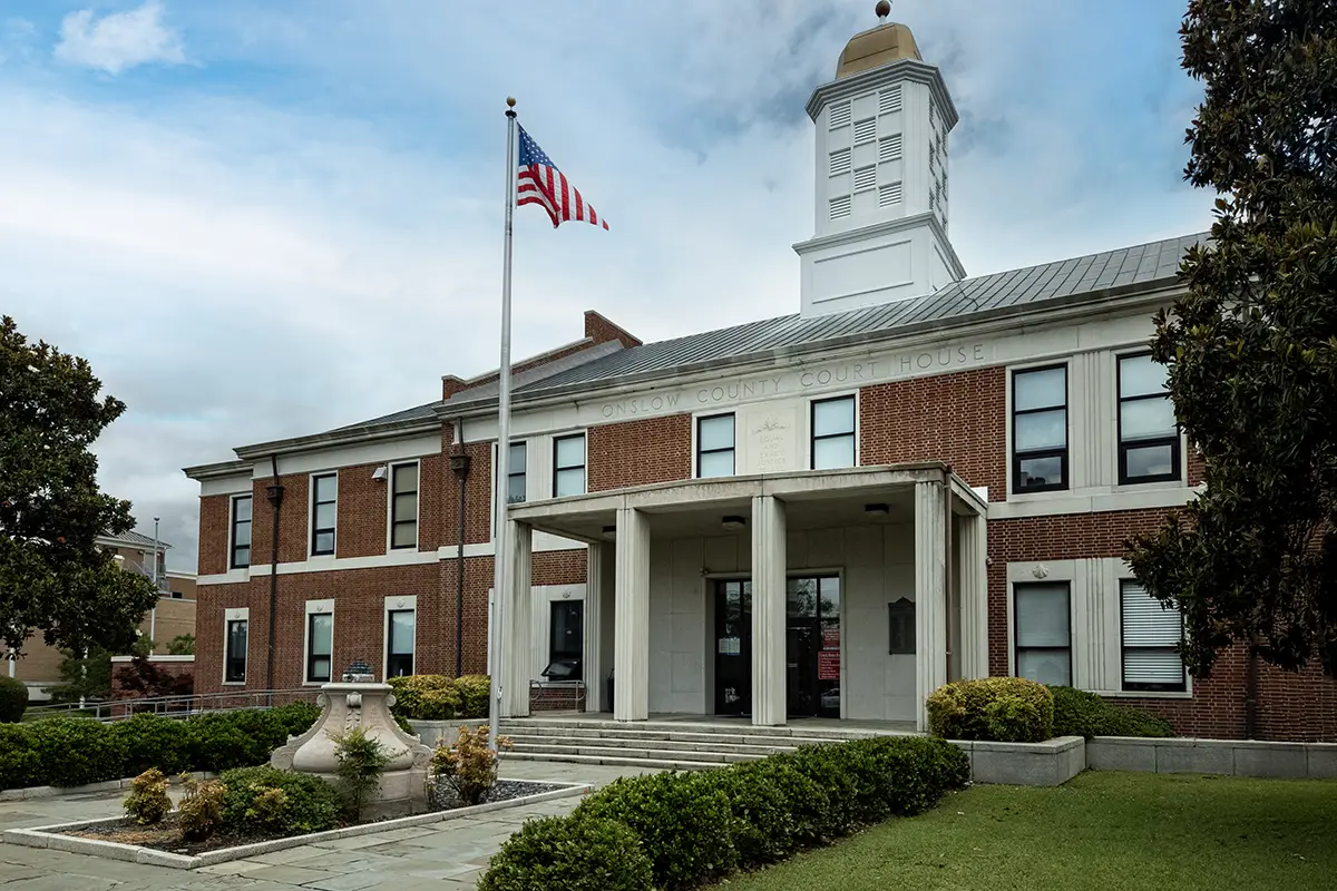 Camp Lejeune and Jacksonville area in Eastern North Carolina