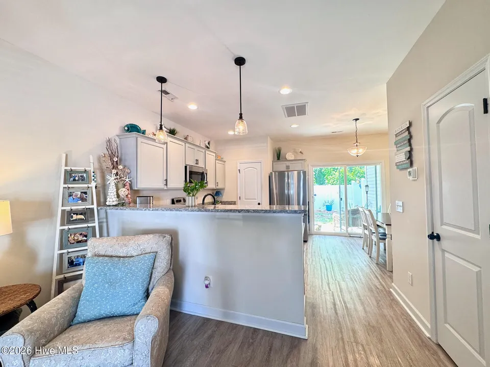 Kitchen with granite countertops and stainless steel appliances at 14 Catalina Cir