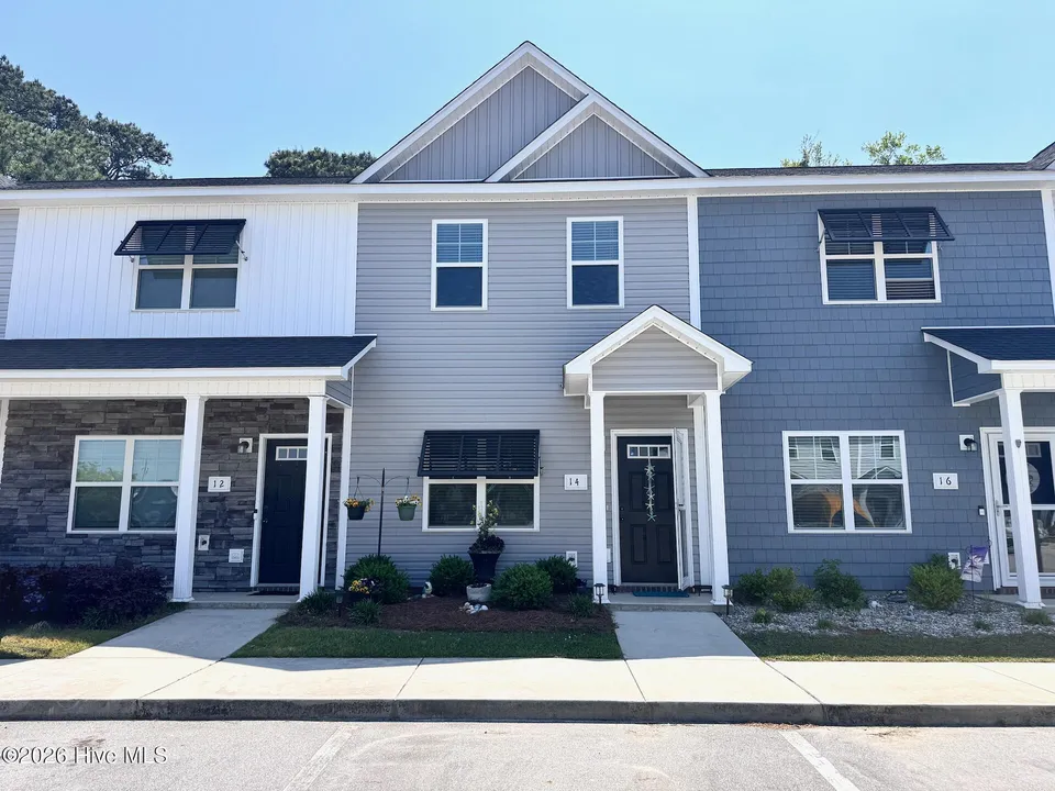 Front exterior of the townhome for sale at 14 Catalina Cir in Swansboro, North Carolina